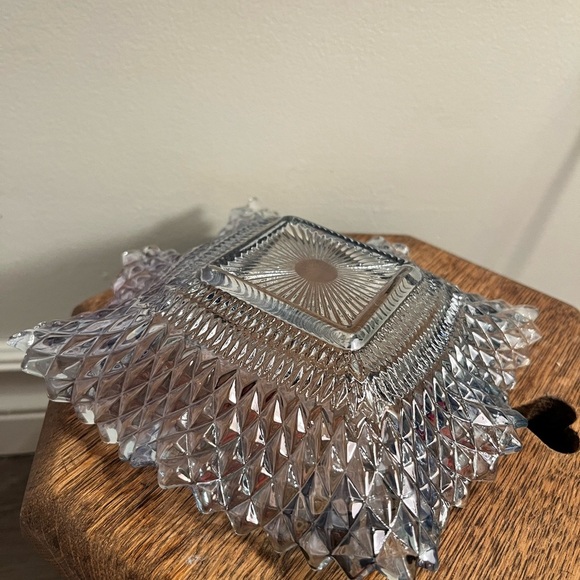 Jewelry holder dish depression glass catch all decorative Glass Bowl far… - Picture 6 of 6